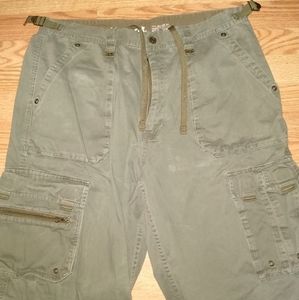 Mens size 38 A.W.O.L. green cargo shorts
